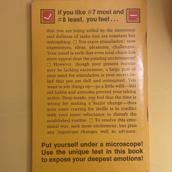 Vintage 1971 Personality Test Booklet - Esso “Test Your Emotions” No. 6 of 12 - Picture 2 of 3